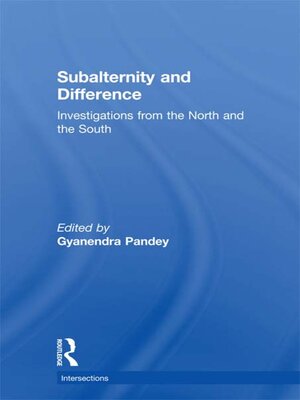 cover image of Subalternity and Difference
